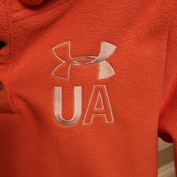 Under Armour Youth Coldgear Orange Long Sleeve w/ Fleece Size YXL - Picture 5 of 9